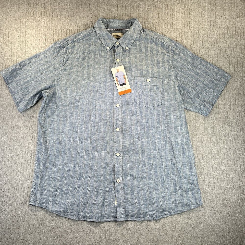 Weatherproof Vintage Linen Blend new with‎ tags Men's shirt size (XXL) relaxed